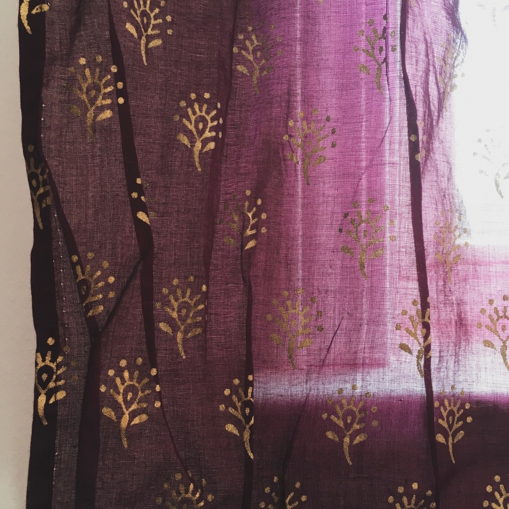 World Market sheer curtain
